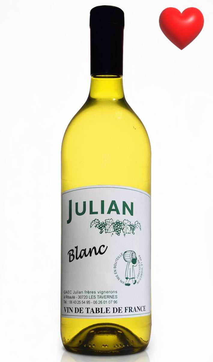 Blanc 1 litre 2025 - Louis Julian (Gard)