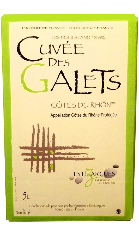 BIB 5L Cuvée des Galets Blanc - Côtes du Rhône