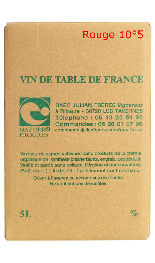 BIB 5L Rouge 10°5 Louis Julian