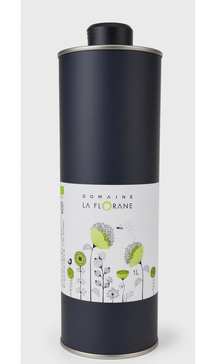 Huile d'Olive Biodynamique AOP Nyons 1 litre - Domaine la Florane (Vaucluse)
